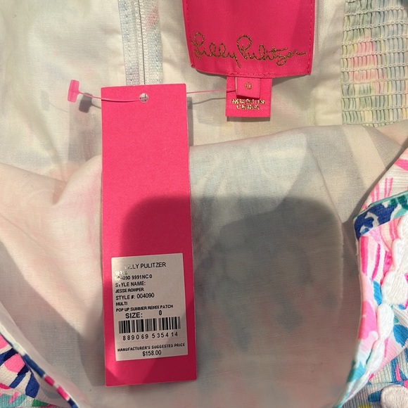 NWT Lily Pulitzer Jesse Romper, Size 0. - Picture 3 of 6